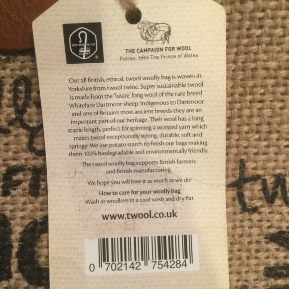 Twool Woolly Wool Tote  Bag Made In Briton - Picture 6 of 8